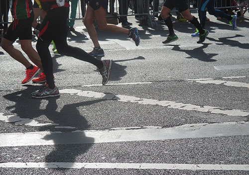 Marathon-Läufer-Beine