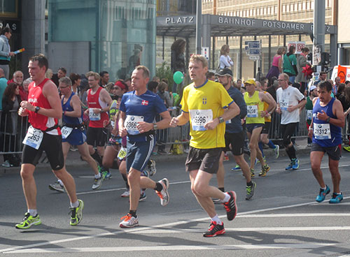 Berlin-Marathon 2014: Läufer bei Kilometer 38,5